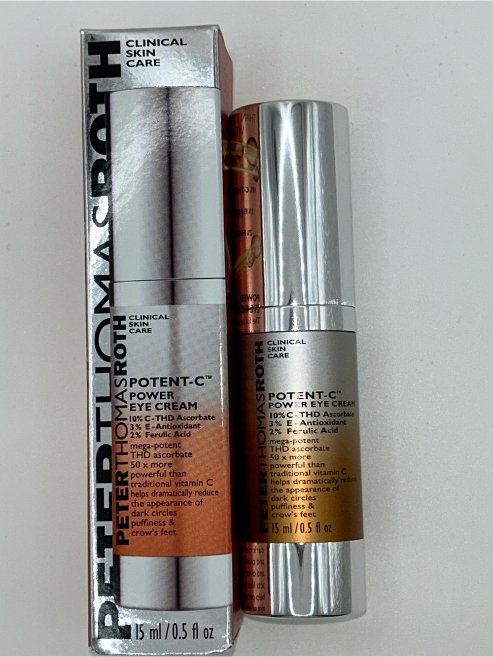 Peter Thomas Roth Potent-C Power Eye Cream - gold and silver